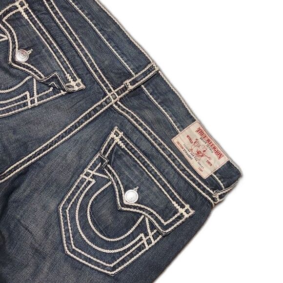 True Religion Ropestitch "Dragon's Lair" Faded Jeans Sz38 - Picture 3 of 5
